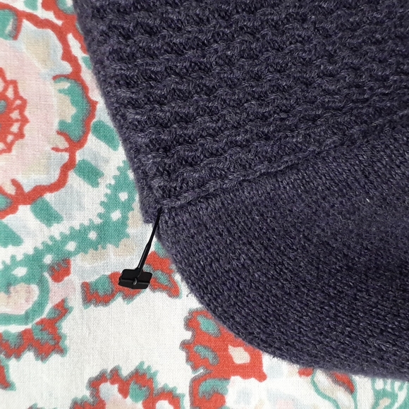 NWOT Merona Purple Partial Zip Cotton Pull Over Top, Size M - Picture 8 of 8